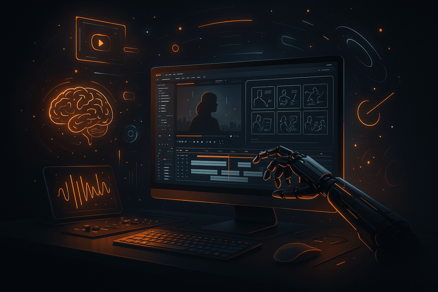 Imagem ilustrativa para IA no Audiovisual: o que dá pra automatizar sem perder qualidade?